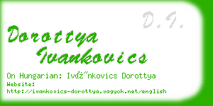 dorottya ivankovics business card